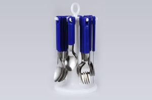 best Tablecraft Blue Cutlery Set- Elegante