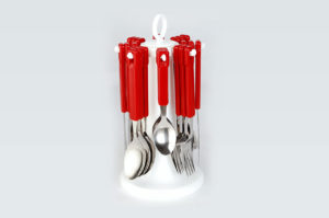best Tablecraft Red Cutlery Set- Elegante