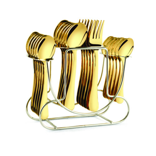 24 Pcs Blossom Tiara Gold Rose Gold(With Spoon)