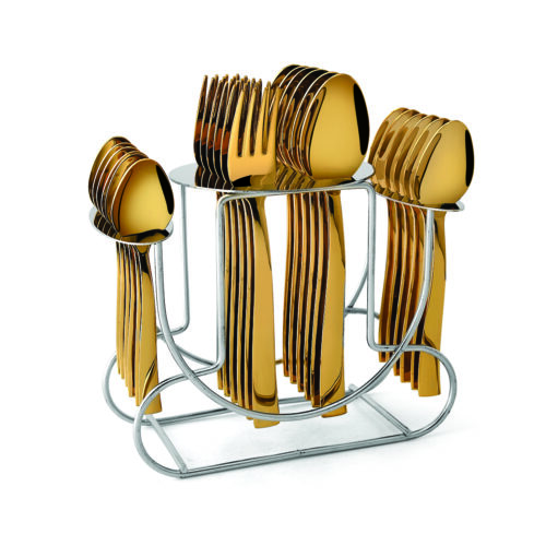 24 Pcs Blossom Gold Rose Gold Ivory Plain Hammered