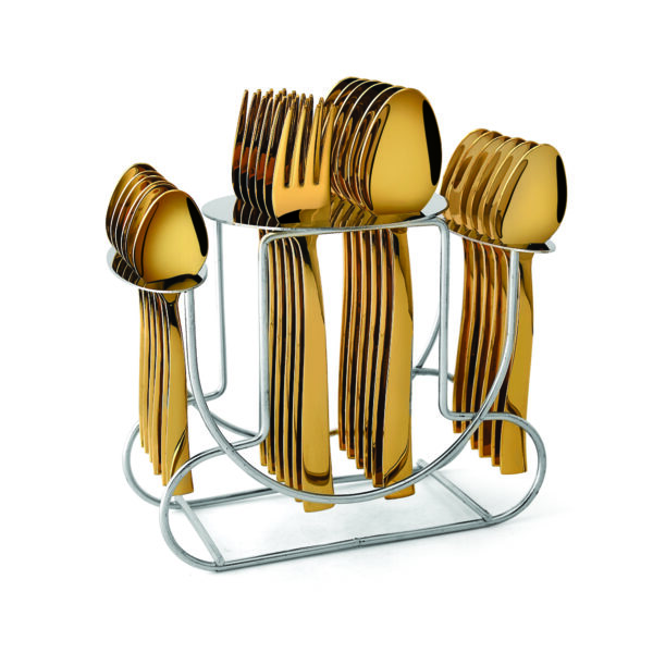 24 Pcs Blossom Gold Rose Gold Ivory Plain Hammered