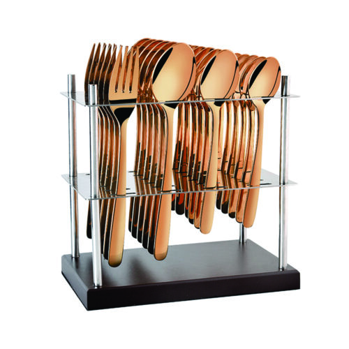 24 Pcs Oliver Gold Rose Gold With Spoon BRF