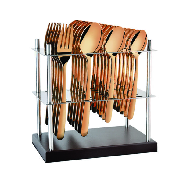 24 Pcs Oliver Gold Rose Gold With Spoon BRF